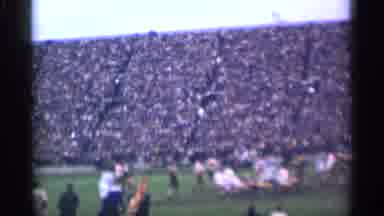 San Francisco California (1944): Vintage Football Game In Front Of Big Crowd Of