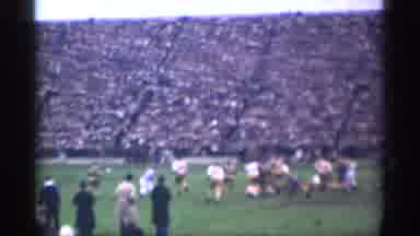 San Francisco California (1944): Football Game Being Played And Players Running