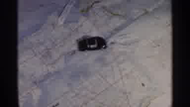 Michigan USA-1960: Toy Car Positioned On Map At Different Angles