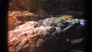 Michigan USA (1960): Long River And Man Stones Round It