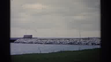 Michigan USA (1960): Ergo Truck Driving Over Long Bridge