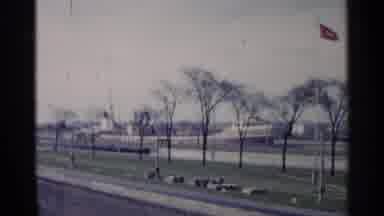 Michigan USA (1960): Bunch Of Condoned Trees That He No Eaves Of M