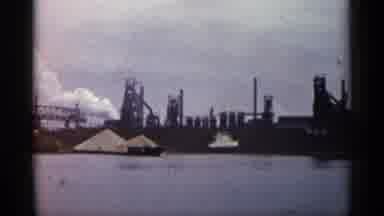 Michigan USA (1960): A Industrial Building On Water