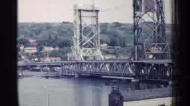 Michigan USA (1960): Famous Bridge And Soldier Father On Marching Band