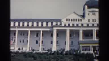 Michigan USA (1960): White Building With Green Dome And White Pills