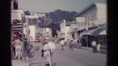Michigan USA (1960): Busy And Crowded Street With Full Of People And Shops Round