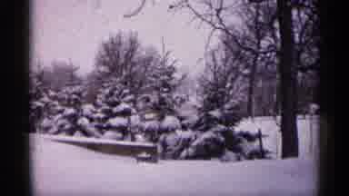 Minnesota USA (1961): Video Weatherboarding Snowy Outside Of Neighborhood In