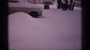 Minnesota USA (1961): Snow Covered Vehicle On Cleo Winter Day