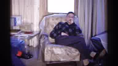 Minnesota USA (1961): Person Sitting On Rocking Chair A Flower