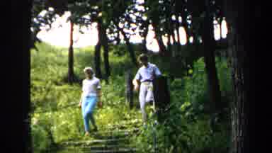 Minnesota USA (1961): People Walking Down Some Steps In A Outdo Other Setting A