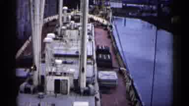 Minnesota USA (1961): Boats Sitting In Water One Some Soother Of Construction Site