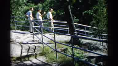Minnesota USA (1961): Three People Klingon Rocky Pt On Bright Sunny Day
