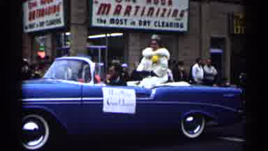 Minnesota USA (1961): Car Pulling Flo Down Street And Blue Convertible To With