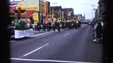 Minnesota USA (1961): Retro Band In Pride Marching Down Street
