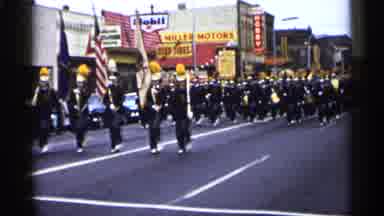 Minnesota USA (1961): Large Marching Band Wearing Black And Yellow Uniforms