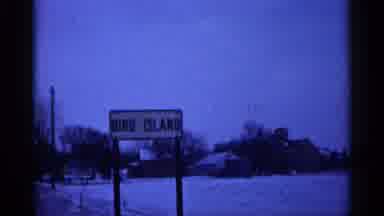 Minnesota USA (1961): Wrecked House Being Pulled Away Father On Wreckage Of