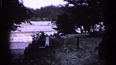 Minnesota USA (1961): Wing On Note Car Stating River Father With Grassy Embankment