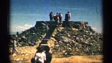Colorado USA (1963): Group Of People Touring Historic Site