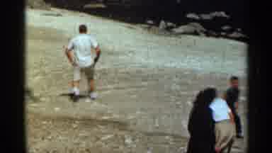 Colorado USA (1963): Small Ring Of People One Top Of Slope Man Carefully Glides To