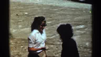 Colorado USA (1963): Young People Walk Round Field