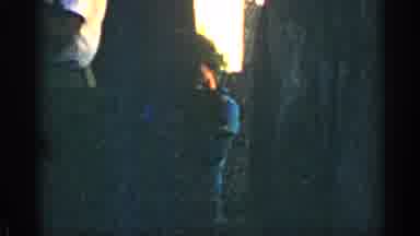 Colorado USA (1963): Child Wearing Blue Shirt Hold Puppy On Cloudy Day