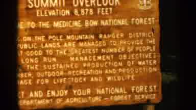 Colorado USA (1963): Comer Ens Back And Forefather On Sign Father Summit Overlook