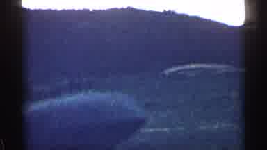 Colorado USA (1963): View Father On Inside Moving Vehicle Showing Passing