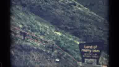 Colorado USA (1963): Driving Past Sign That St Where We Are A Going Down Rod To