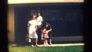 Colorado USA (1963): Weatherboarding Of Beautiful Family Showing Air Love To Comer