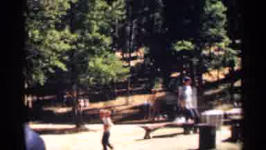 Colorado USA (1963): Pinning Woodsy Setting Shows Family Of Four Walking Monist