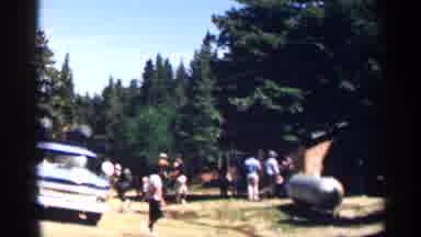 Colorado USA (1963): Log Bin In Woods