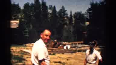Colorado USA (1963): People Walking In Field Guy Talking To Comer