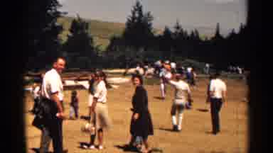 Colorado USA (1963): Family Fun Day At Volleyball Park On Sunny Day
