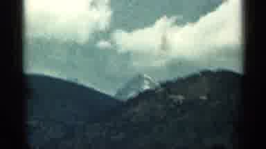 Colorado USA (1963): A Mountain In A Cloudy Foggy Day