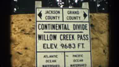 Colorado USA (1963): Sign Ares Continent Divide Willow Career As Eleven Ninety Six
