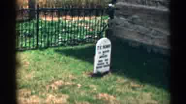 Colorado USA (1963): Visiting Someone In Cemetery On Sunny Day Outside With
