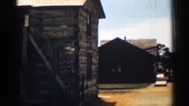 Colorado USA (1963): Families Coming Out Of Church In Small Village On Sunny Day
