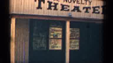 Colorado USA (1963): Sign On Building Novelty Year And Woman With Child And Donkey