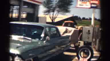 Texas USA (1963): Vintage Looking Are With People Round Old Looking Building While