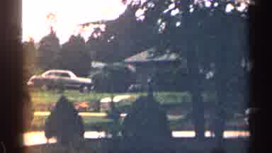 Texas USA (1963): Homes Father Yard And Children Running Playing Outside Together
