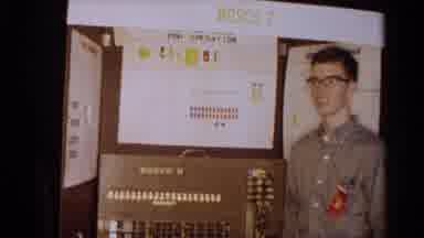 Texas USA (1963): Man Showing Off His Project On Logic System That Is Titled
