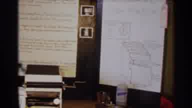 Texas USA (1963): Hinged Wooden 3-Panel Display With Notes Detailing Science