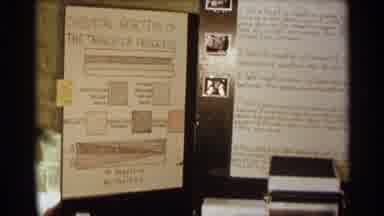 Texas USA (1963): Vintage Footage Student Showing His Research Paper On Cl's Wall