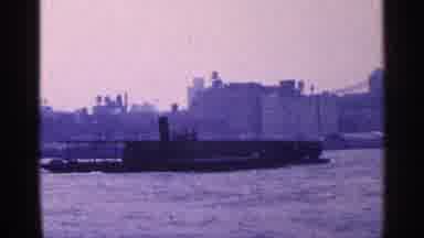 New York City (1964): Berg Floating In River With Empire State Building In