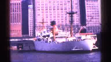 New York City (1964): Boats In Ar Bother During Day With Building In Background