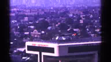 New York City (1964): Helicopter Moving Round On Roof Of Tall Building In