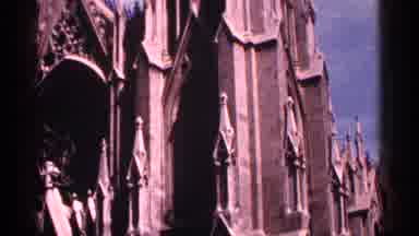 New York City (1964): Pinning Down Shot Of Old Architecture Possibly Church Other