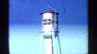 Niagra Falls Canada-1964: Chevrolet Water Tower And Edgewater Park Sign In Ohio