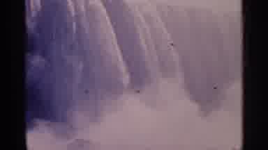 Niagra Falls Canada (1964): Missive Waterfall Surging Water Pouring Over Rocky