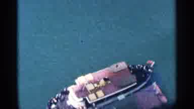 NIAGRA FALLS CANADA-1964: Boat Docked On Crystal Blue Water And Dan
